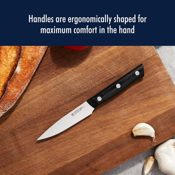 Henckels Dynamic 5-Pc Knife Set with Chef, Bread, Utility, Paring, Santoku | the Perfect Kitchen Knife Set for Effortless Cutting, German Engineered, Informed by 100+ Years of Mastery. Dishwasher Safe6
