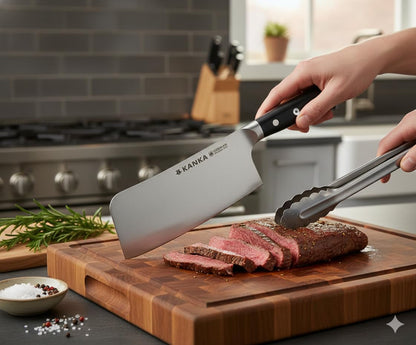 7 in Meat Cleaver, Stainless Steel, Rust-Resistant6