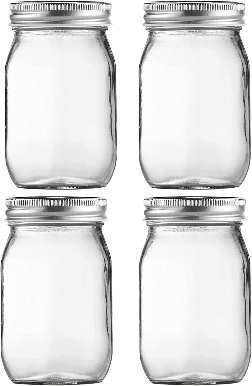 glass-mason-jars-16oz-regular-mouth-canning-jar-with-airtight-lids-4-pack-small-sealing-containers-glass-jars-durable-clear-glass-material-for-food-storage-overnight-oats-meal-prep-candy