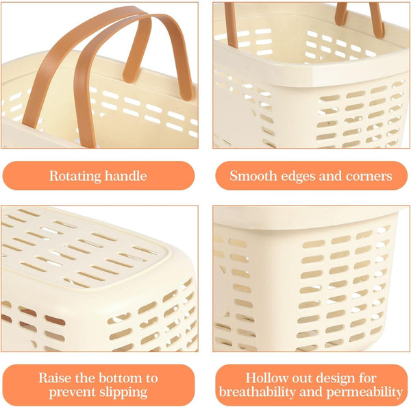 Plastic Shower Caddy, Cream, 1 Pack5