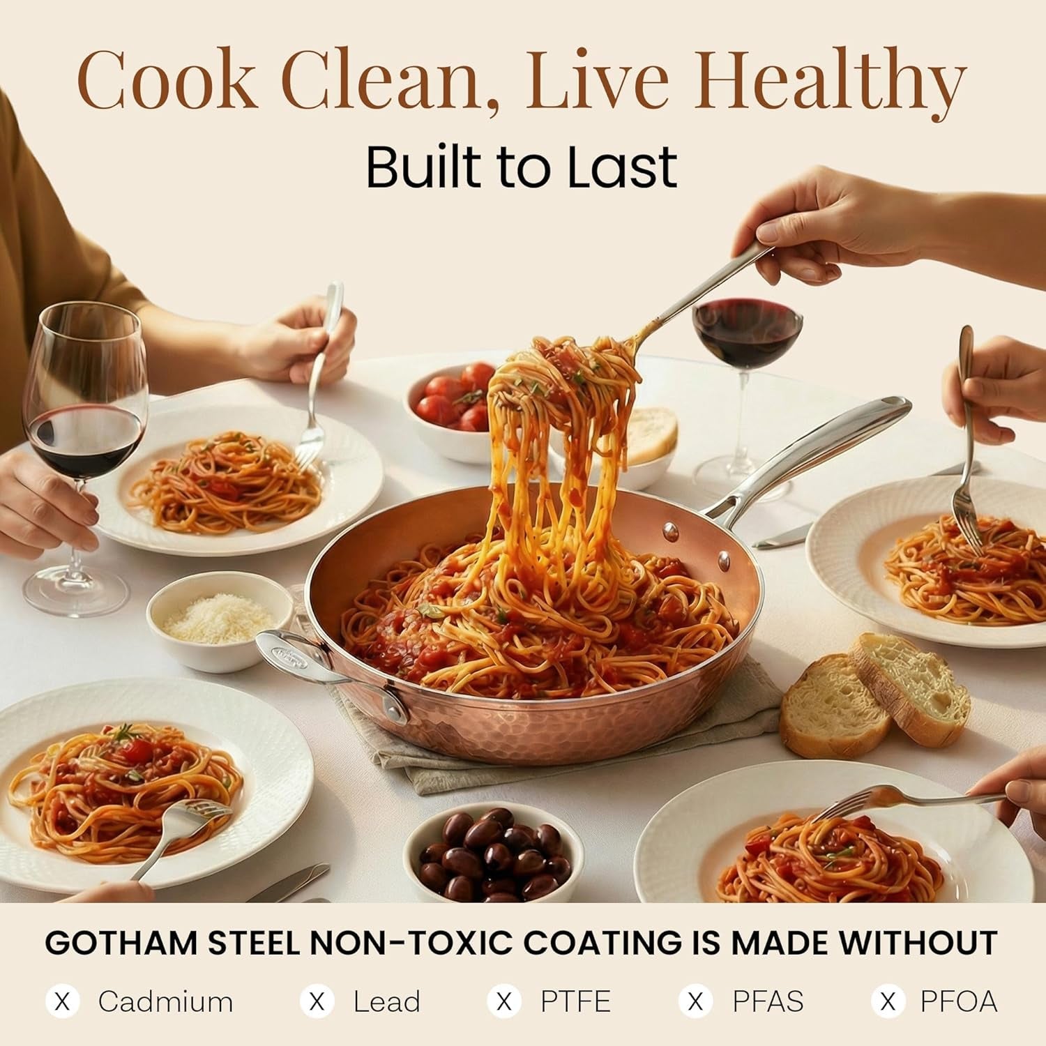 hammered-copper-14-inch-non-stick-frying-pan-with-lid-nonstick-frying-pan-with-ceramic-coating-and-induction-plate-for-even-heating-oven-dishwasher-safe-100-healthy-non-toxic-extra-large-skillet-induction-compatible-pfoa-pfos-ptfe-free-ceramic-coating-stay-cool-handle-oven-dishwasher-safe