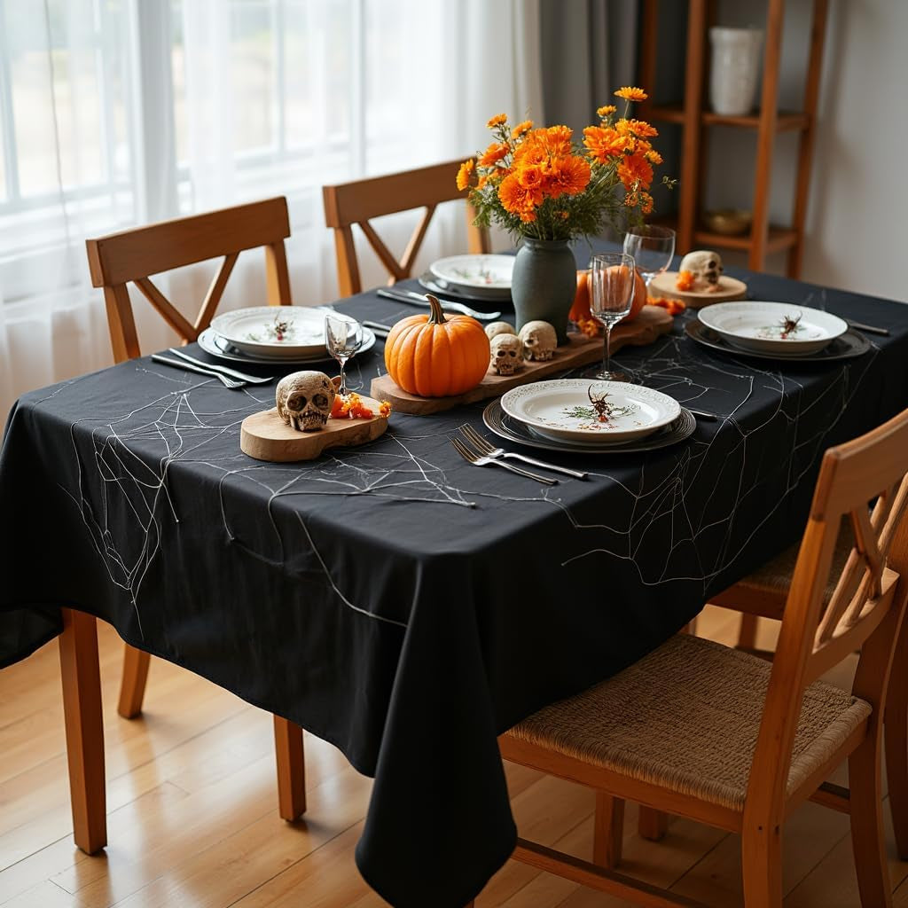 rectangle-tablecloth-60-x-84-inch-black-stain-and-wrinkle-resistant-washable-polyester-cloth-decorative-fabric-cover-for-dining-tables-buffet-parties-and-camping