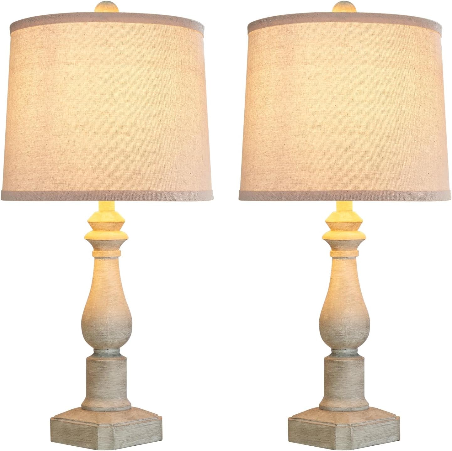 23-set-of-2-rustic-table-lamps-for-living-room-bedroom-traditional-farmhouse-resin-bedside-desk-lamps-for-study-room-nursery-office-2-bulbs-included