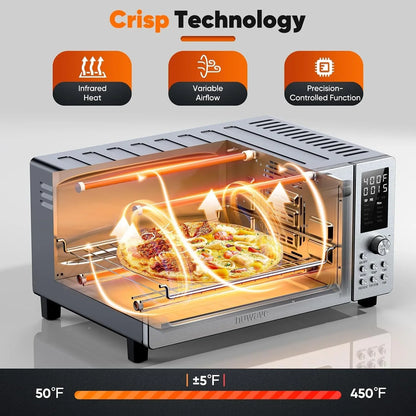 Bravo Pro Convection Air Fryer Toaster Oven Combo | 2026 New Improved,10-In-1, 50°-450°F Control, Quick Even Crisp Tech, 21Qt, PFAS Free, Stainless Steel4