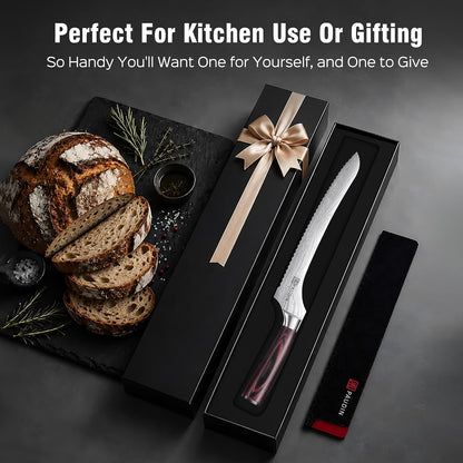 10 Inch Offset Sourdough Bread Knife for Homemade Bread - Gift Box6