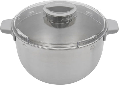 Electric Dough Maker with Ferment Function 5L(4.5QT) Dough Mixer Machine, 304 Stainless Steel Household Flour Kneading Machine for Baking Bread Pizza, Silver5