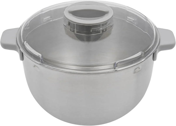 Electric Dough Maker with Ferment Function 5L(4.5QT) Dough Mixer Machine, 304 Stainless Steel Household Flour Kneading Machine for Baking Bread Pizza, Silver5