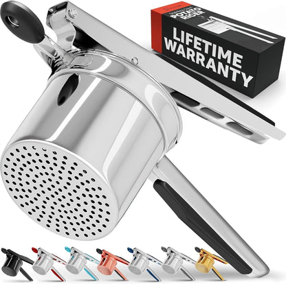 Prioritychef Large 15Oz Potato Ricer, Heavy Duty Stainless Steel Potato Masher and Ricer Kitchen Tool, Press and Mash Kitchen Gadget for Perfect Mashed Potatoes - Everytime1