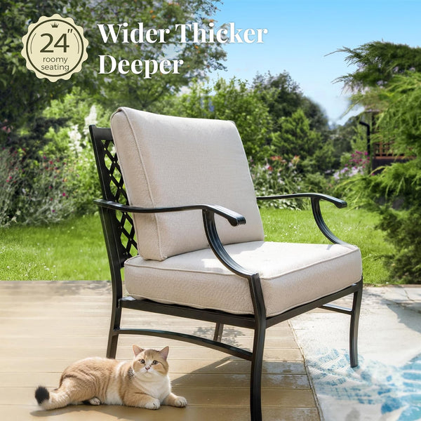 6-Piece Patio Conversation Set, Coffee Table, E-Coated Frame7