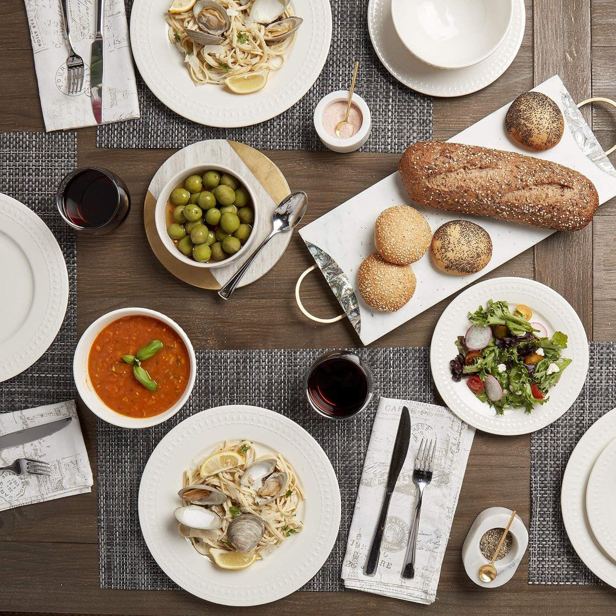 tabletops-gallery-embossed-white-porcelain-round-dinnerware-bloom-12-piece-dinnerware-set