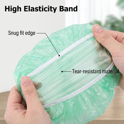60 Pcs Reusable Elastic Food Bowl Covers 3 Sizes BPA Free for Kitchen | Translucent Stretchable, Colorful, Alternative to Foil & Plastic Wrap, BPA Free4