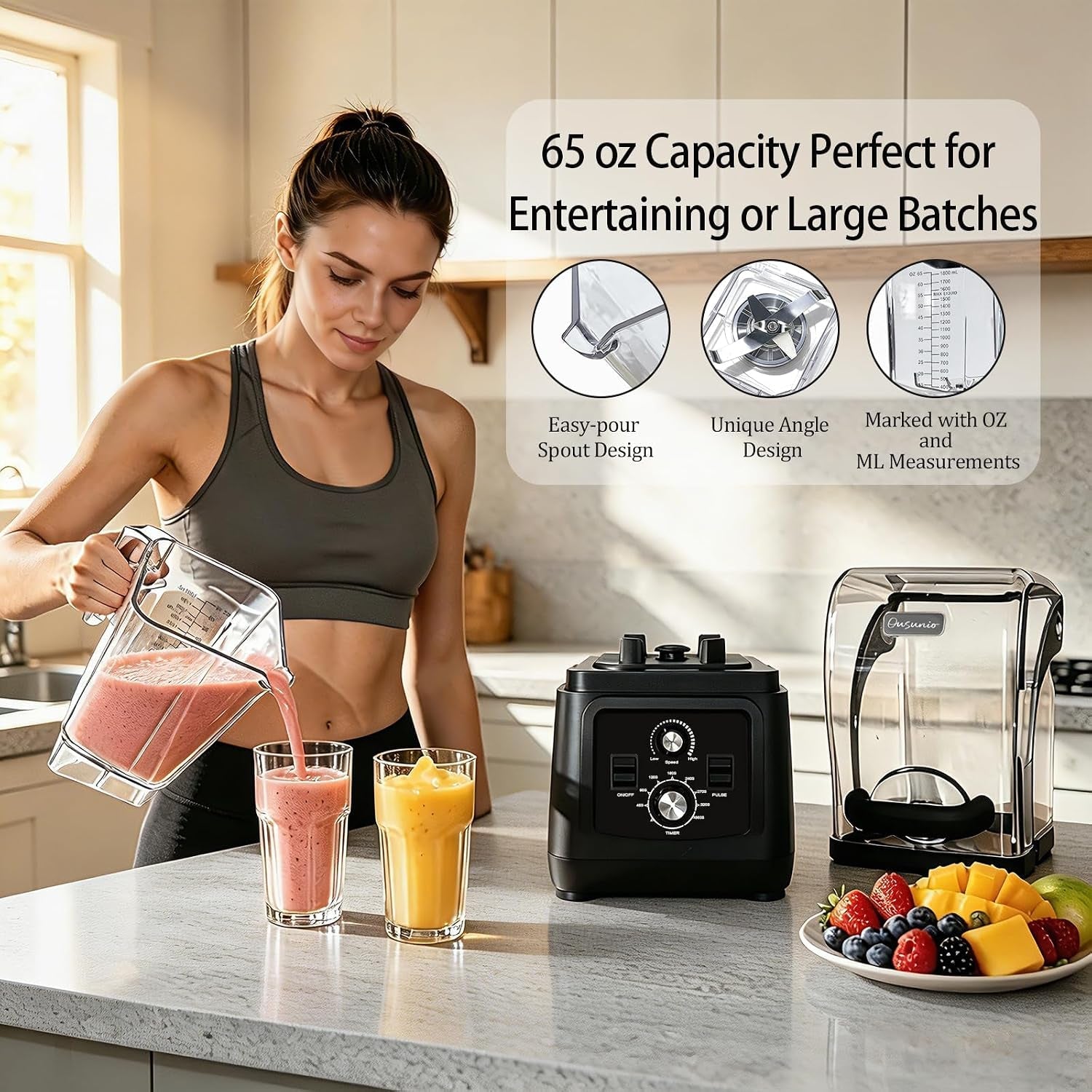 2200w-commercial-blenders-for-smoothies-64oz-adjustable-speed-1-6-min-timer-detachable-sound-dampening-cover-6-leaf-stainless-steel-blades-professional-blender-for-frozen-drinks-skakes-ice-crushing