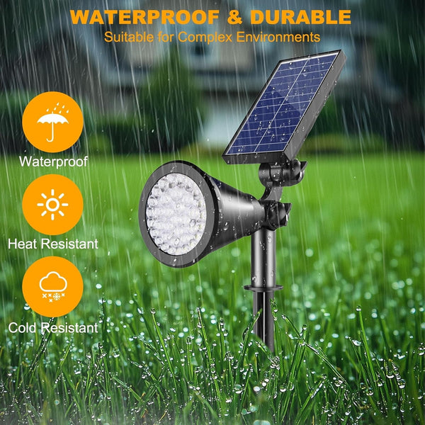 Solar Lights Outdoor Waterproof Spot Lights, Warm White 4 Pack6