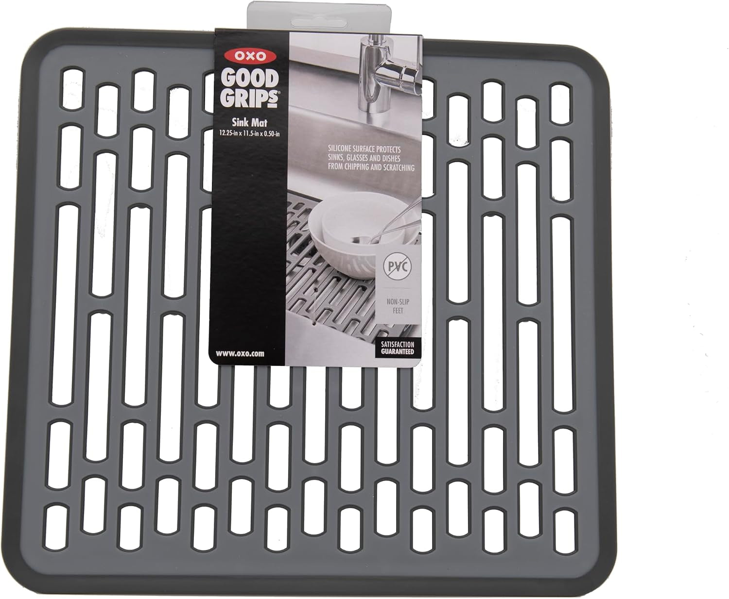 oxo-good-grips-small-kitchen-sink-mat-with-drain-holes-silicone-sink-mat-non-slip-rubber-sink-bottom-mat-protects-dishes-and-sink-kitchen-sink-protector-drain-holes-gray