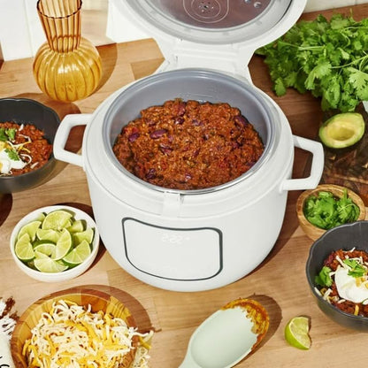 14-Cup Electric Rice and Grain Cooker by Drew Barrymore, Ceramic Nonstick Coating | Large Rice Cooker for Rice, Grains & Healthy Meals, White Icing5