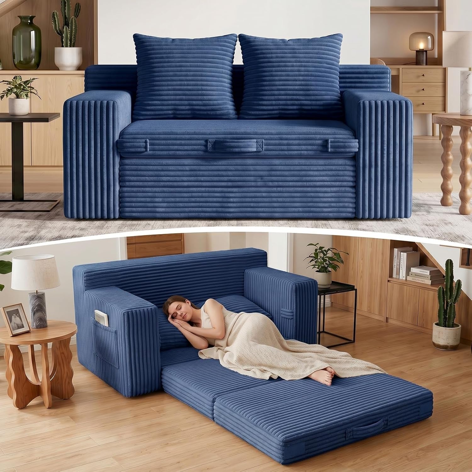 boneless-loveseat-sofa-bed-tri-folding-convertible-futon-sleeper-with-handle-side-pockets-54-boneless-couch-with-hook-and-loop-no-assembly-for-small-space-living-room-bedroom