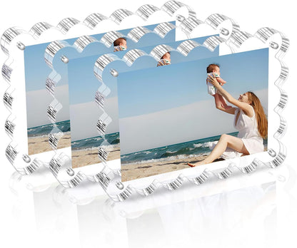 3 Pack 4X6 Acrylic Picture Frame, Double-Sided Tabletop Display1