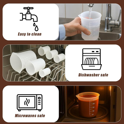 Silicone Chocolate Melting Cup Set with Jar Spatulas, Heat-Resistant9