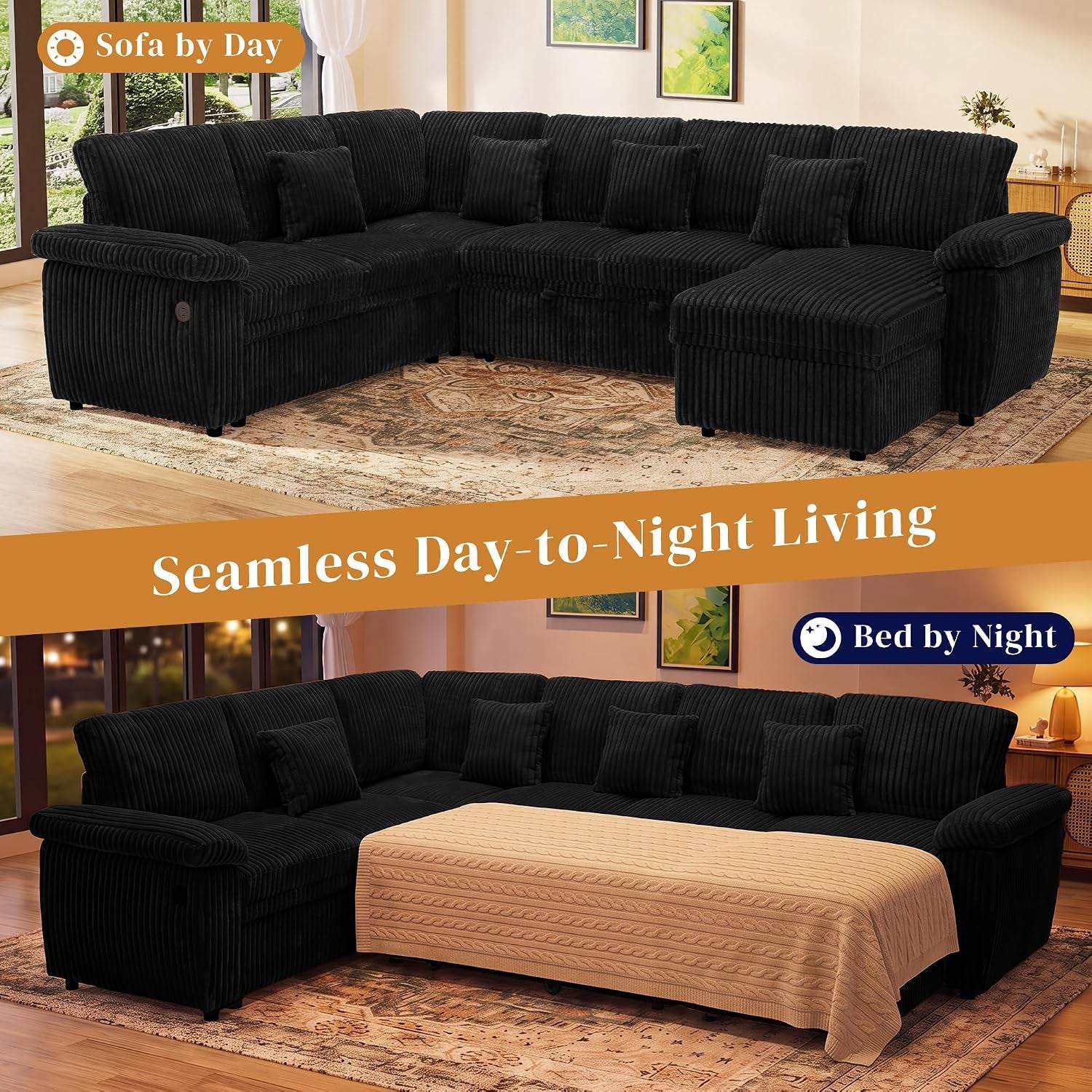 modular-sectional-sleeper-sofa-with-pull-out-bed-104-u-shaped-7-seat-cloud-sectional-couches-for-living-room-comfy-corduroy-couch-sofa-bed-with-storage-chaise-usb-charging-black