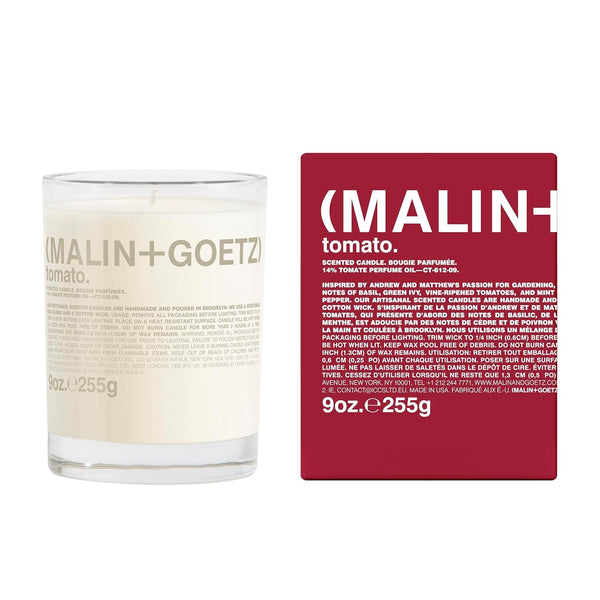 MALIN+GOETZ 9Oz Scented Candle | Hand-Poured Soy Wax with Unique Fragrance Blends | Clean-Burning, Vegan & Cruelty-Free | Bergamot, Sage, Otto, Tomato, Strawberry, Cannabis, Dark Rum & Leather1
