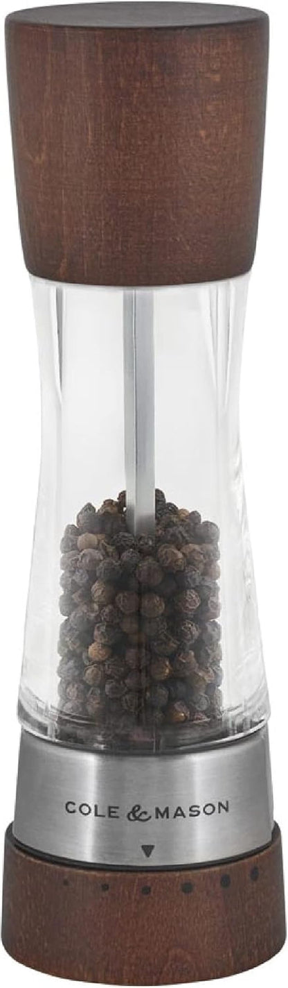Cole & Mason Derwent Grinder, 7.5" Pepper Mill, Forest Wood1