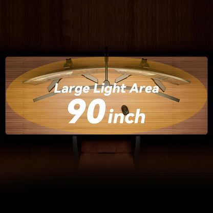 Adjustable LED Desk Lamp with Clamp & Remote, Wide 4-Head7