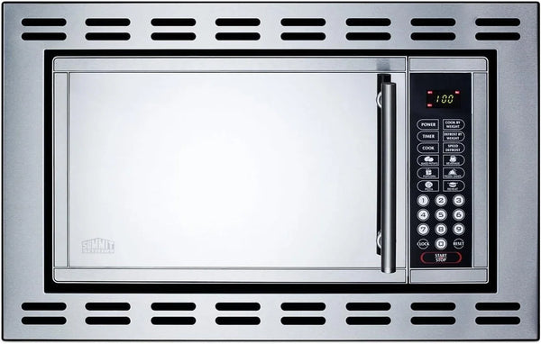 Summit 24” over the Range Microwave, 0.9 Cu.Ft. Built in Microwave, Stainless Steel- OTR241