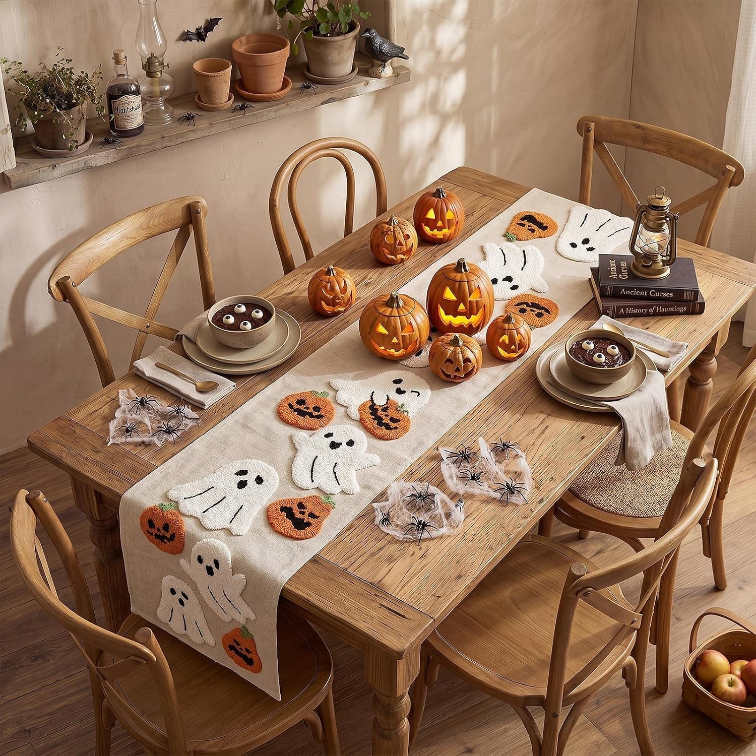 large-halloween-ghost-table-runner-13-72-cute-plush-embroidered