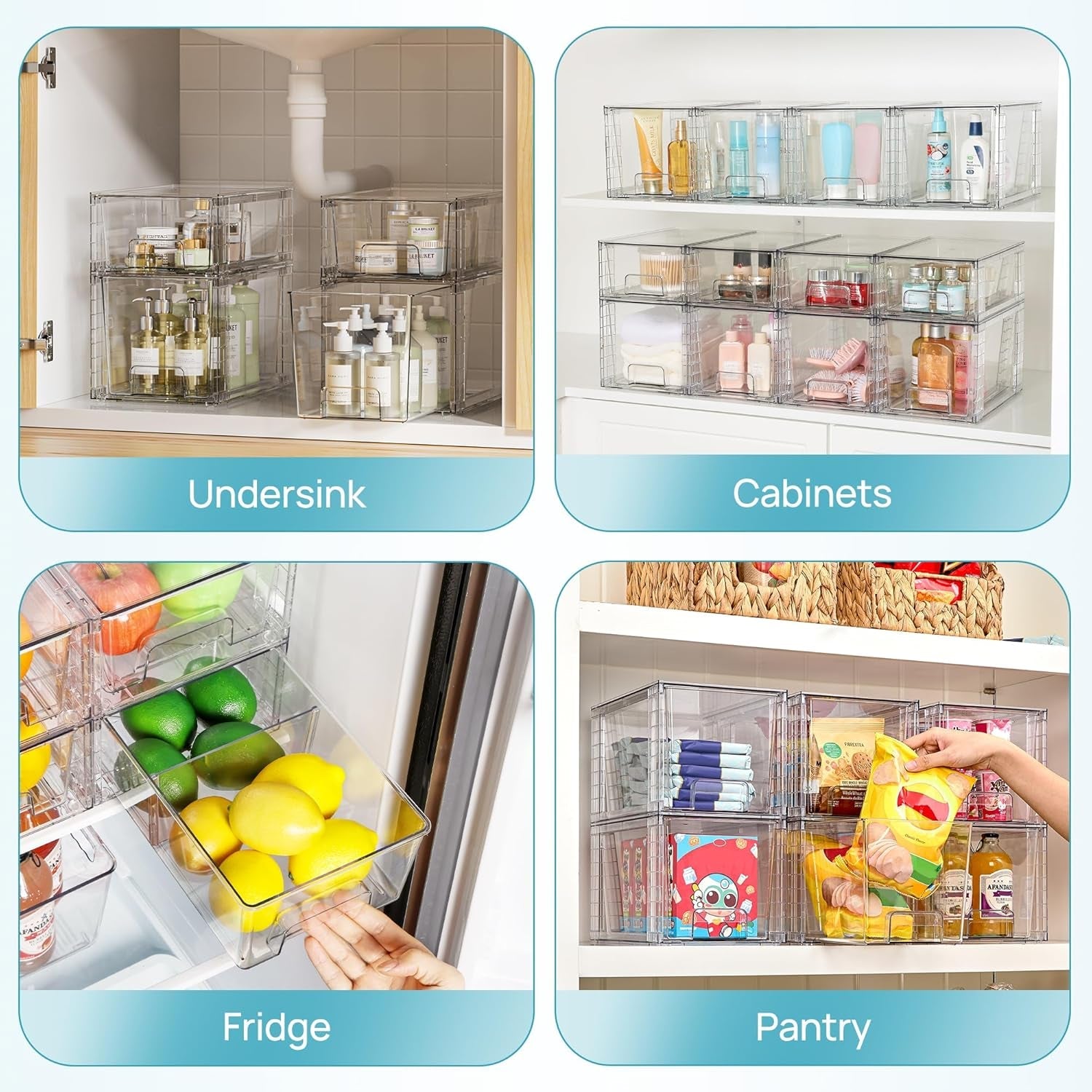 clear-stackable-storage-drawers-4-pack-kitchen-cabinet-set