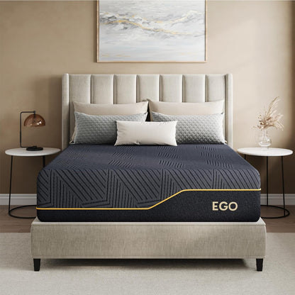 EGOHOME King 14 Inch Memory Foam Mattress for Back Pain Relief Medium Plush1
