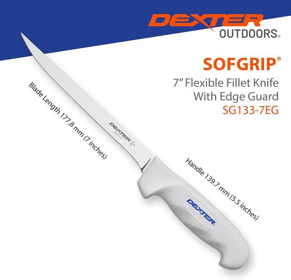 SOFGRIP 7" Flexible Fillet Knife with Edge Guard6