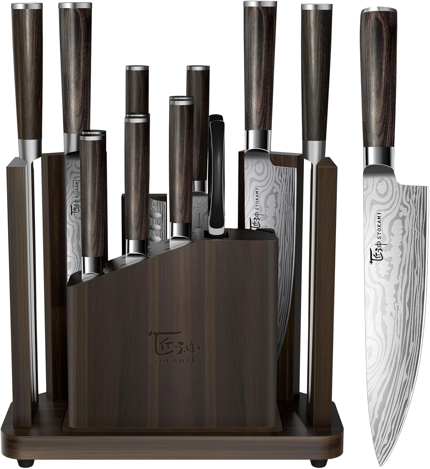 15-piece-kitchen-knife-set-with-magnetic-block-new-for-2026-detachable-steak-knife-block-for-table-service-built-in-sharpener-wood-handle-damascus-pattern-housewarming-gifts