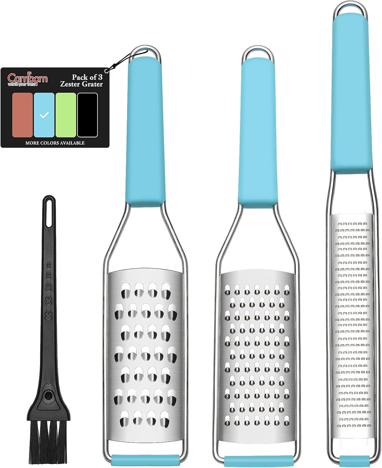 cheese-grater-citrus-zester-lemon-zester-pack-of-3-304-stainless-steel-a-sharp-tool-for-parmesan-cheese-ginger-garlic-nutmeg-chocolate-vegetables-fruits-dishwasher-safe-blue