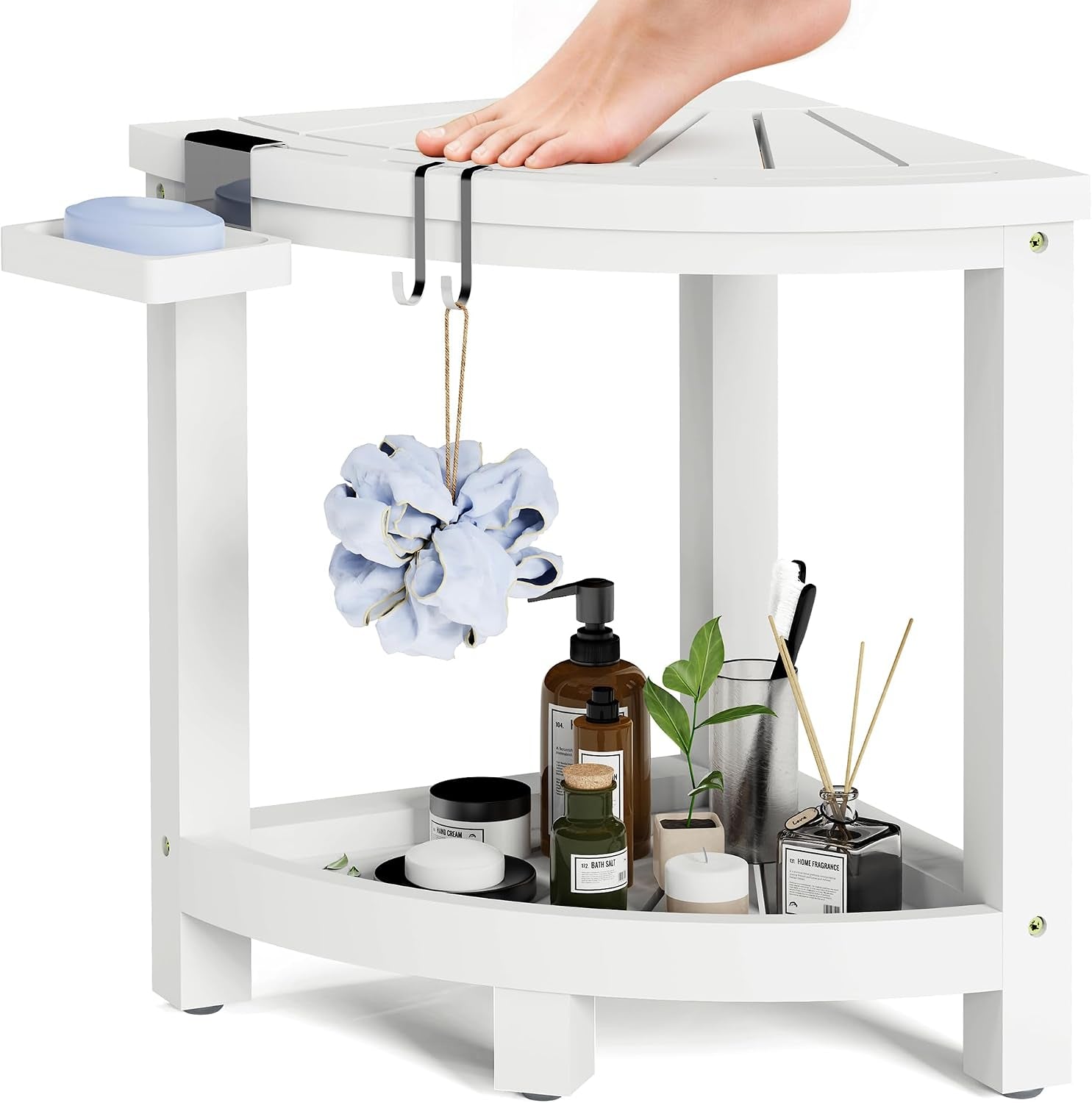 waterproof-shower-stool-for-inside-shower-shaving-leg-white