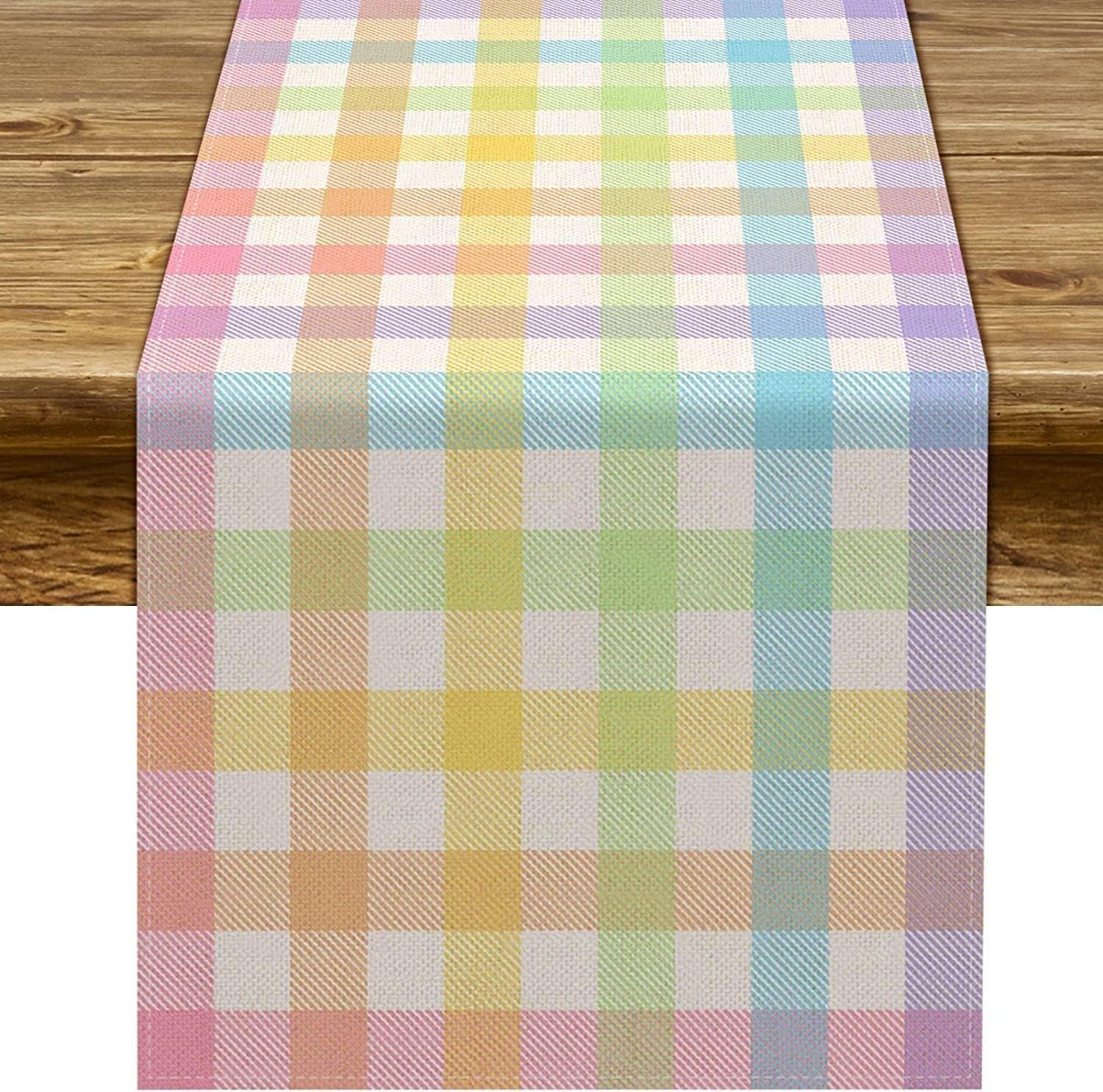 easter-buffalo-plaid-check-table-runner-spring-holiday-farmhouse-fireplace-kitchen-dinning-room-home-party-decoration-13-x-60