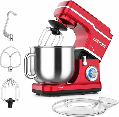 7.5QT Stand Mixer, 10-Speed Tilt-Head Electric Mixer with 660W Motor, Stainless Steel Bowl with Handle, Dough Hook, Whisk, Beater & Splash Guard – Quiet Kitchen Mixer for Baking & Dough1