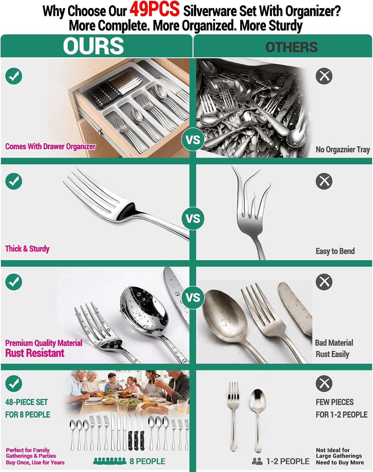 49-piece-silverware-set-with-organizer-stainless-steel-flatware-utensils-set-for-8-forks-and-spoons-silverware-set-cutlery-set-with-steak-knives-dishwasher-safe