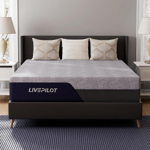 King Mattress, 12 Inch King Size Mattresses Hybrid Mattress with Memory Foam & Pillow Top - Medium Firm Feel for Motion Isolation, Edge Support, Pressure Relief - Bed in a Box, Certipur-Us Certified1