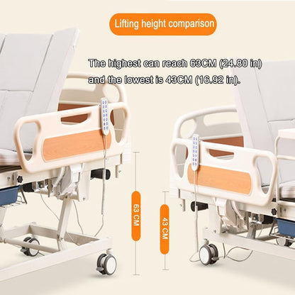Adjustable Tilting Design Electric Hospital Beds with Exercise Handles for Home Use for Elderly Post-Surgery Use, Motor Control & Central Locking System (Bed)3