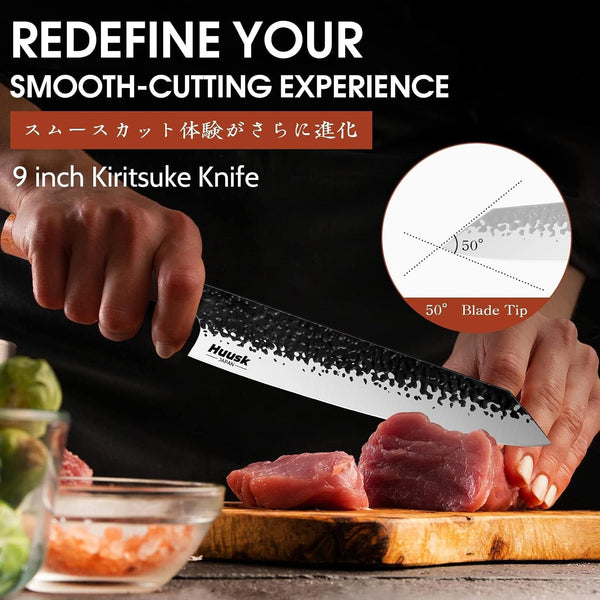 Kiritsuke Chef Knife - 9 Inch Japanese Kitchen Knife5