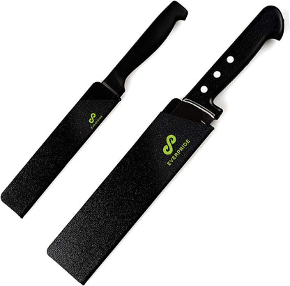 6 Inch & 8 Inch Chef Knife Guard Set (2-Piece Set) Universal Blade Edge Cover Sheaths for Chef and Kitchen Knives – Durable, Bpa-Free, Felt Lined, Sturdy ABS Plastic – Knives Not Included1