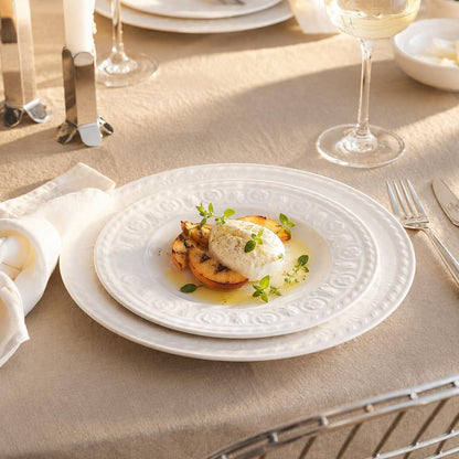 Villeroy & Boch Cellini 12 Piece Dinnerware Set, White, Service for 45