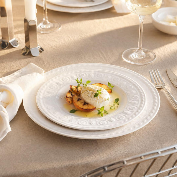 Villeroy & Boch Cellini 12 Piece Dinnerware Set, White, Service for 45