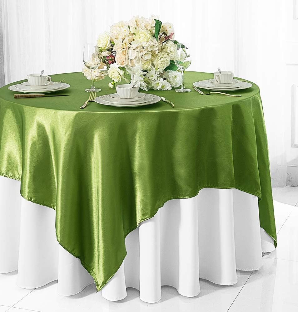 85-square-satin-table-overlays-toppers-tablecloths-table-overlay-cover-linens-for-wedding-decoration-party-banquet-events-moss-green
