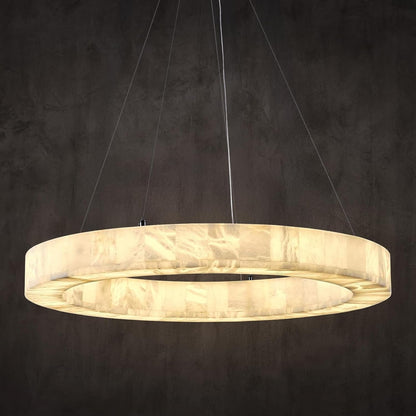 Alabaster Chandelier Spanish Natural Marble round D30In Chandeliers, Modern Living Room Chandelier, Stone Pendant Light Fixture, Dimmable Chandeliers for Dining, Entryway, Foyer, Hallway1