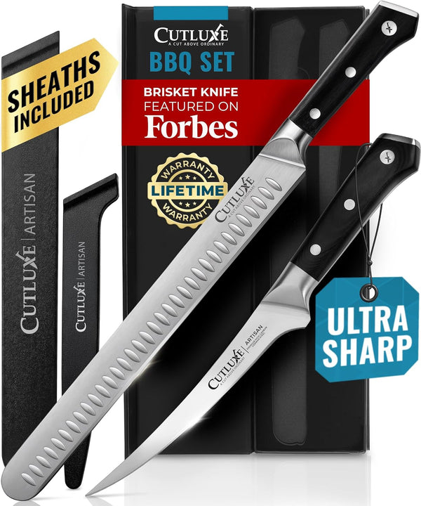 Carving Knife Set for BBQ & Brisket, 12" Slicing & 6" Boning Knife1