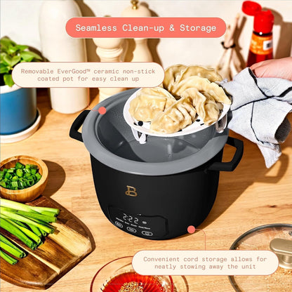 Small Digital Rice Cooker 6 Cup | Programmable Rice Maker, Glass Lid, Non Toxic Ceramic Inner Pot, Food Steamer, for Brown Rice4