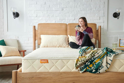 Organic King Mattress - 10 Inch Plush with Encased Coils - in Box for Pressure Relief & Comfortable Sleep - Naturally Cooling & Breathable Latex9