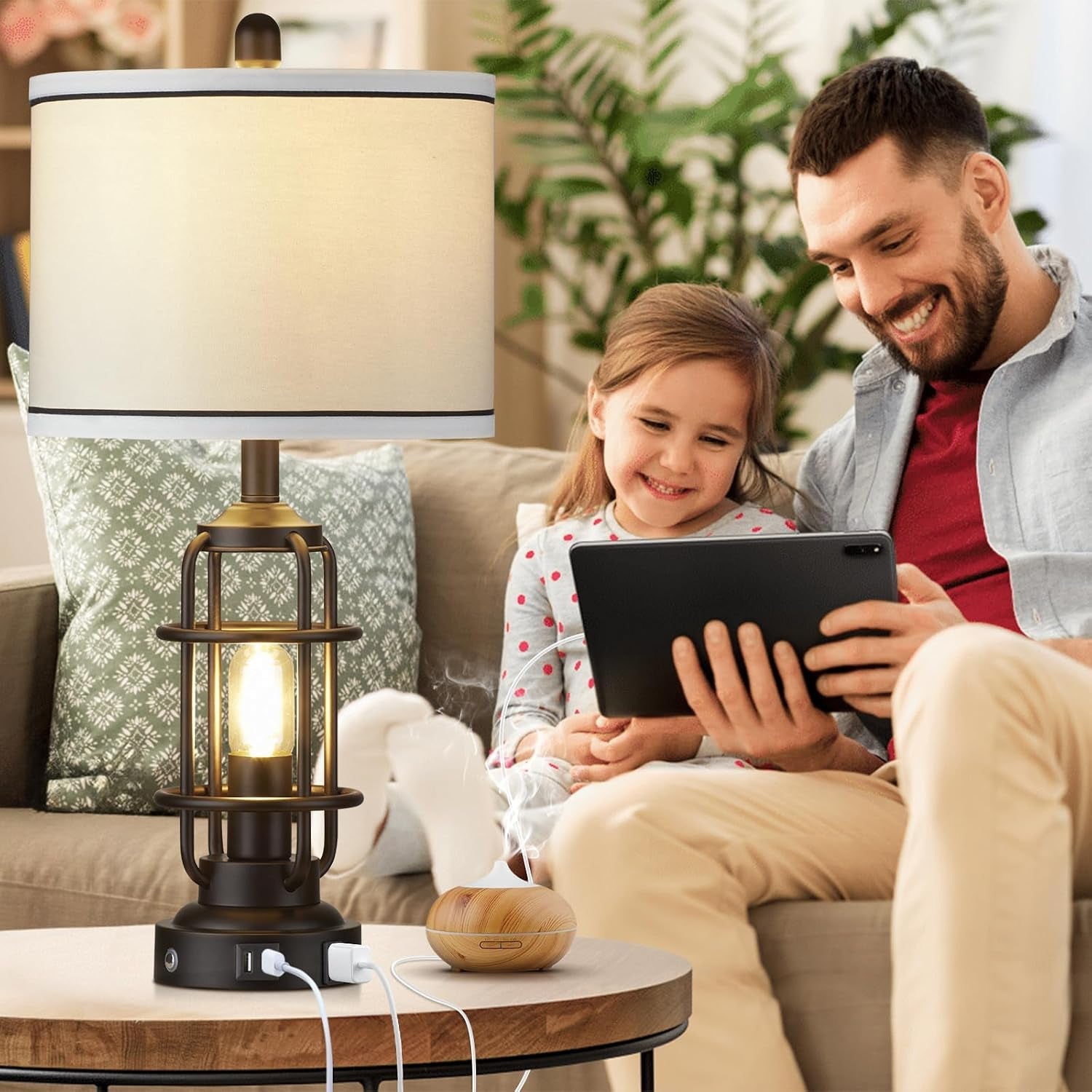 26-modern-lamp-for-living-room-industrial-3-way-dimmable-beside-table-lamp-with-usb-a-c-charging-ports-ac-outlet-touch-control-beside-lamp-led-night-light-for-bedroom-single2-bulbs-included