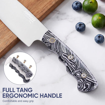 3-Piece Kitchen Knife Set, 5Cr15Mov High Carbon Stainless Steel4